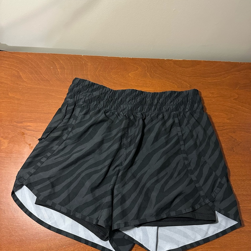 Avia Zebra Print Black Athletic Shorts